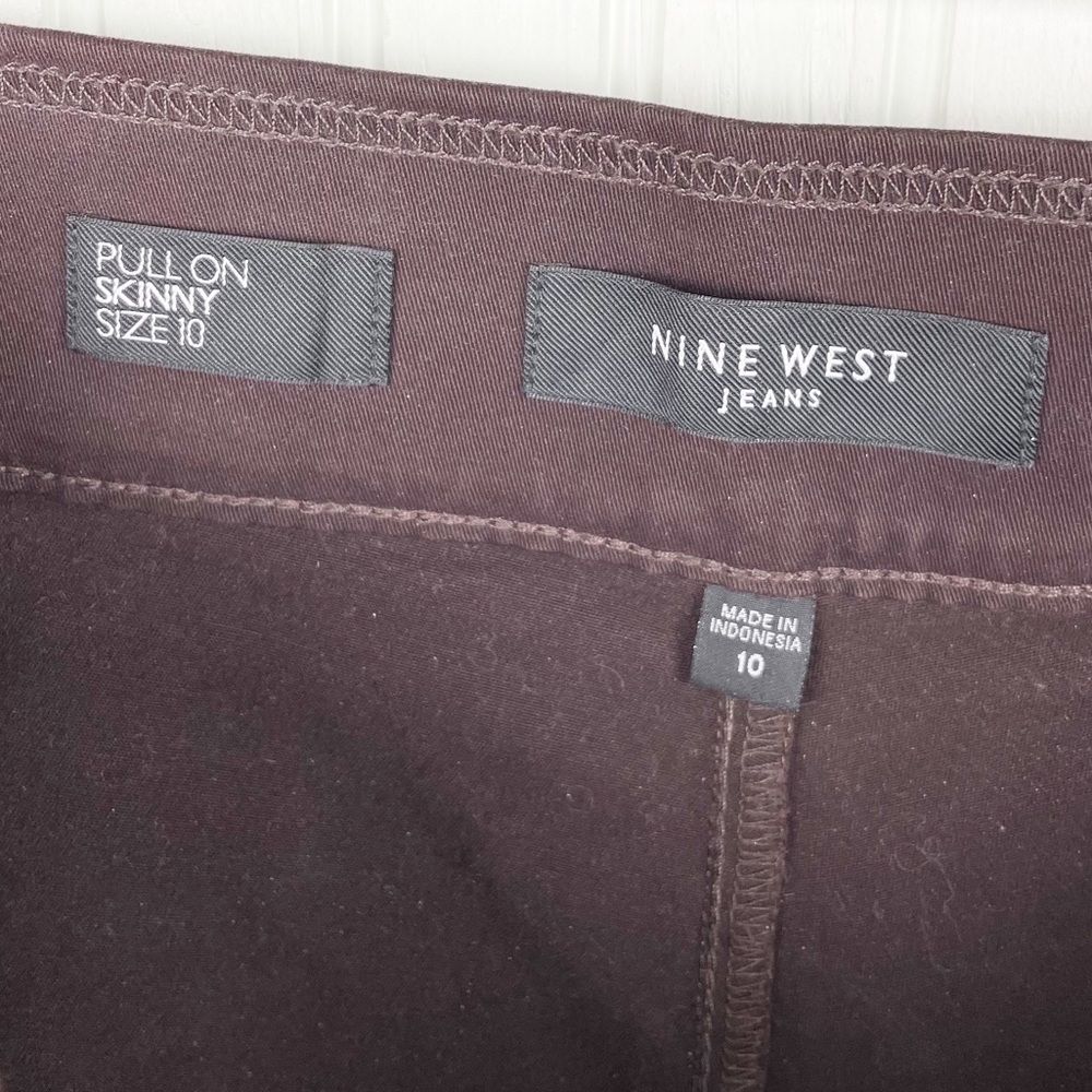 Nine West Brown Skinny Pants - Picture 7 of 9